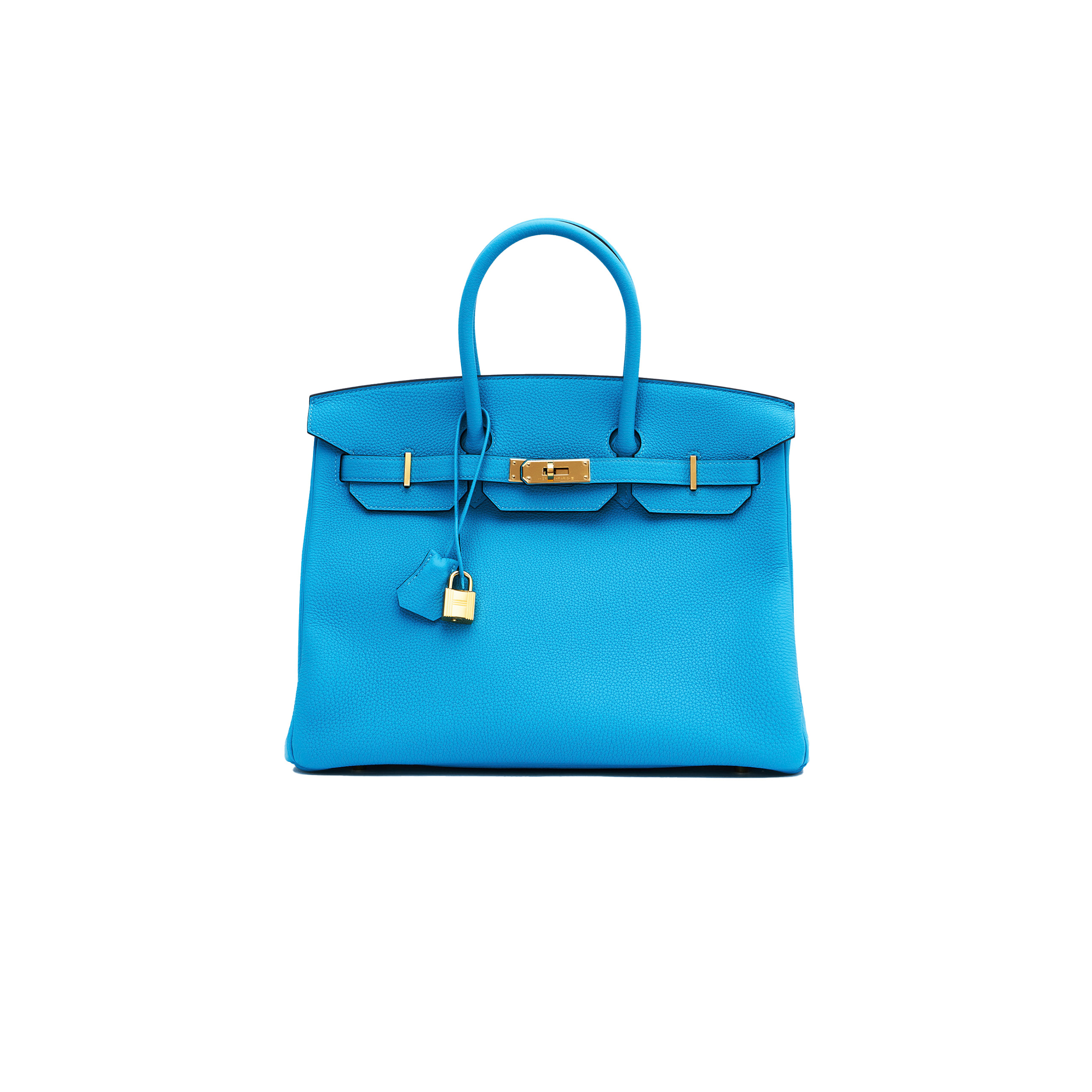 HERMÈS BIRKIN 25 TOGO LEATHER BLUE GOLD BUCKLE BAG MSBK2300910 (25*20*13cm)